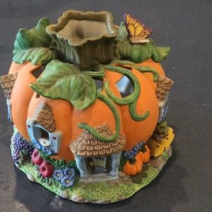 ❤️Partylite pumpkin house votive candle holder!!❤️